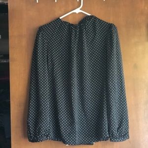 Polka Dot black and White Dress shirt